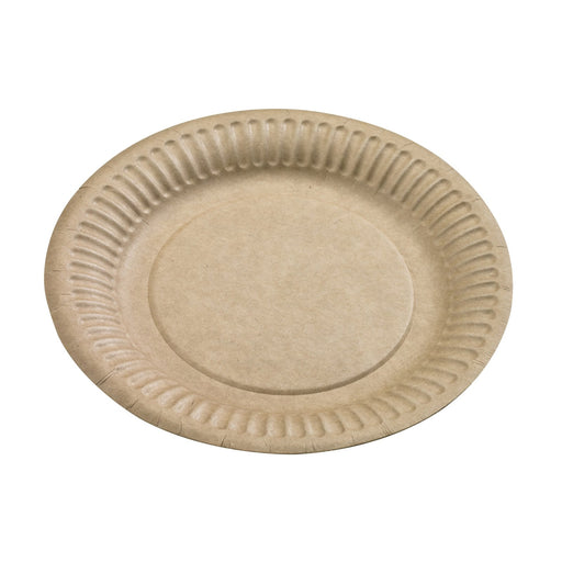 Assiette ronde en carton brun  H11mm-2000Pcs