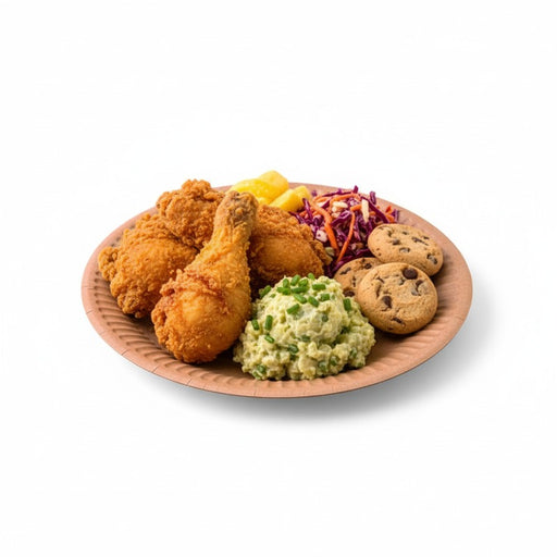Assiette ronde en carton brun   H11mm-900Pcs