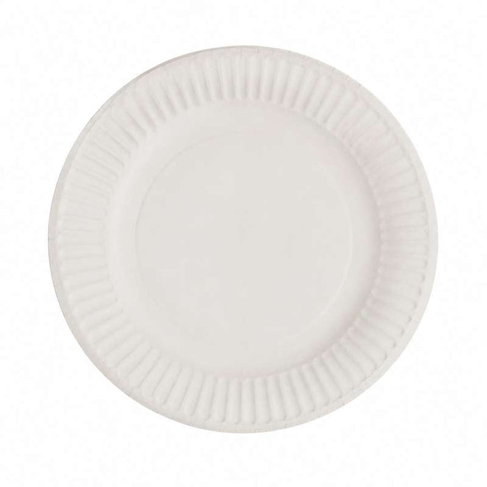 Assiette en carton blanc ronde Ø180mm - 1000Pcs