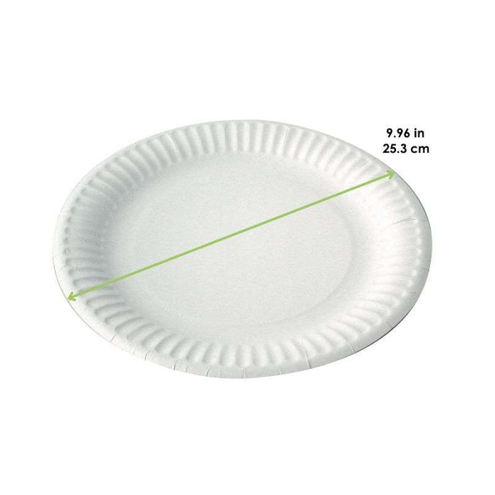 Assiette ronde en carton blanc   H20mm-500Pcs