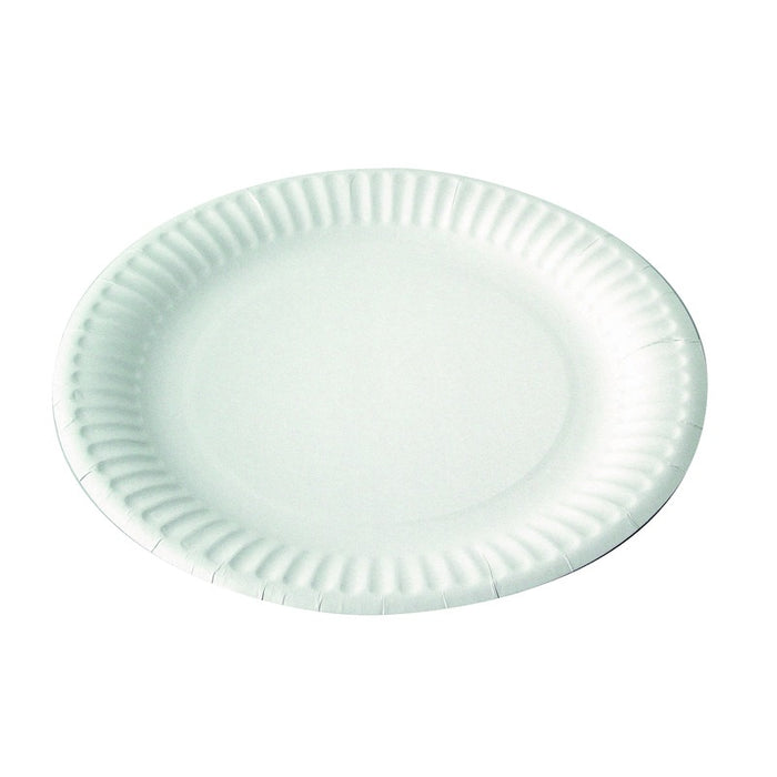 Assiette ronde en carton blanc   H25mm-200Pcs