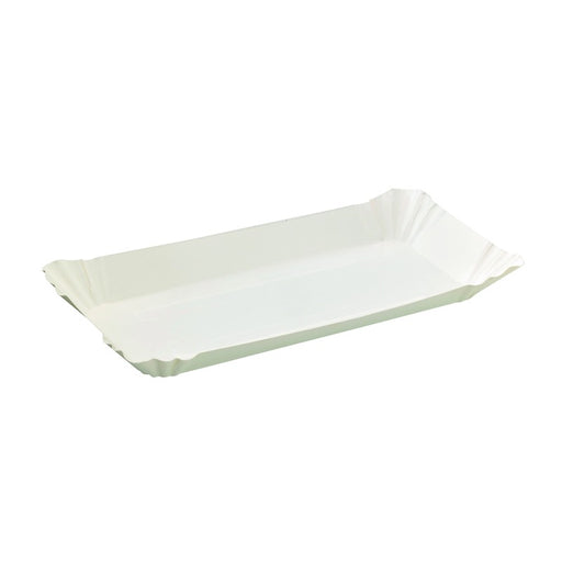 Assiette barque en carton blanc  230x120mm H20mm-1000Pcs