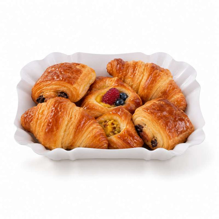 Assiette creuse rectangulaire en carton laminé blanc  140x90mm H30mm-2000Pcs