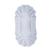 Assiette creuse ovale en carton laminé blanc  195x110mm H32mm-1000Pcs
