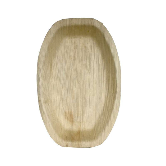 Plateau ovale en palmier  360x240mm H25mm-50Pcs