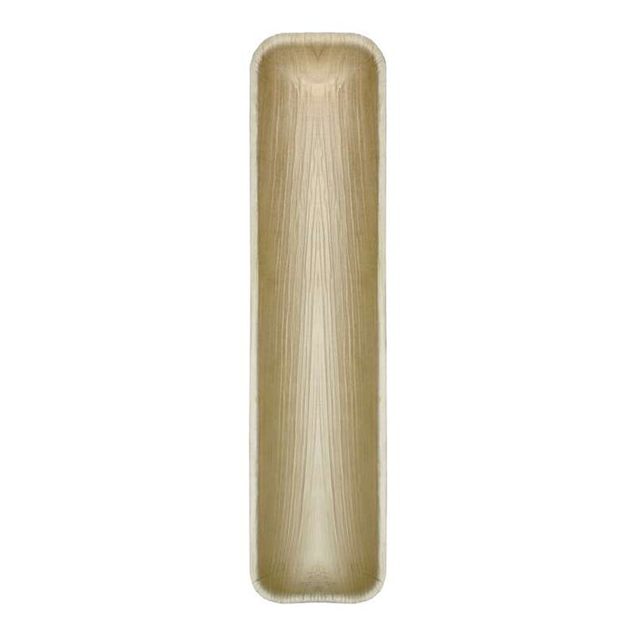 Plateau rectangulaire en palmier  410x90mm H25mm-100Pcs