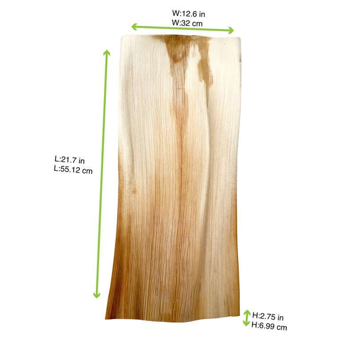 Feuille naturelle de palmier 550x320mm - 50Pcs