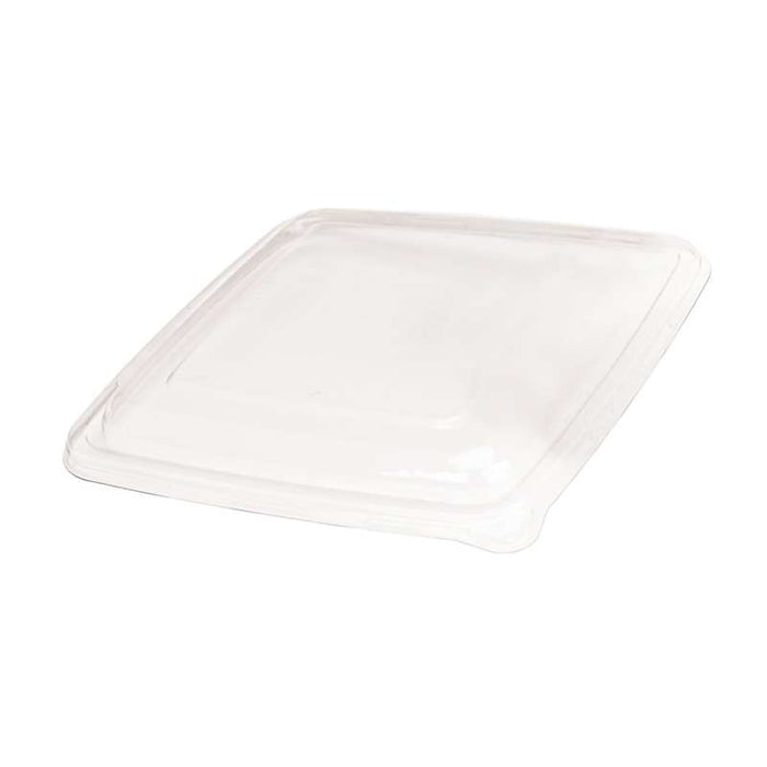 Couvercle plat transparent en plastique PET   H28mm-100Pcs