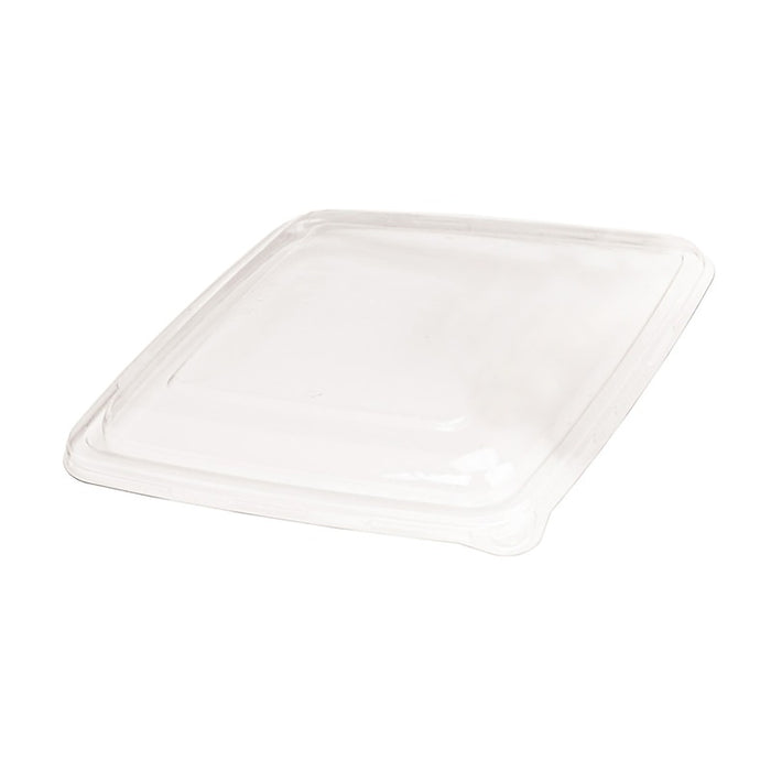 Couvercle plat transparent en plastique PET   H28mm-100Pcs