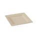 Assiette carrée brune en pulpe 200x200mm-500Pcs