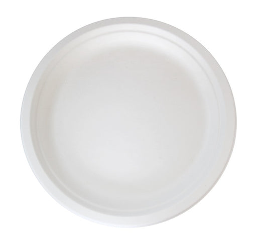 Assiette ronde blanche en pulpe  H23mm-500Pcs