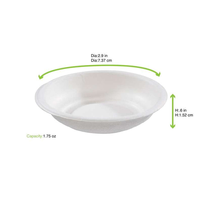 Coupelle pulpe ronde blanche   H15mm-3000Pcs