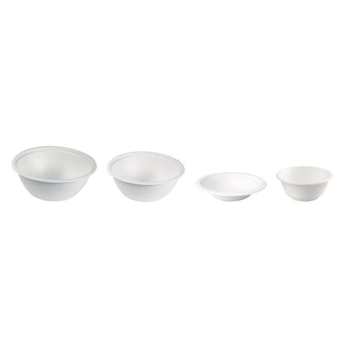 Bol rond blanc en pulpe   H48mm 350ml-500Pcs