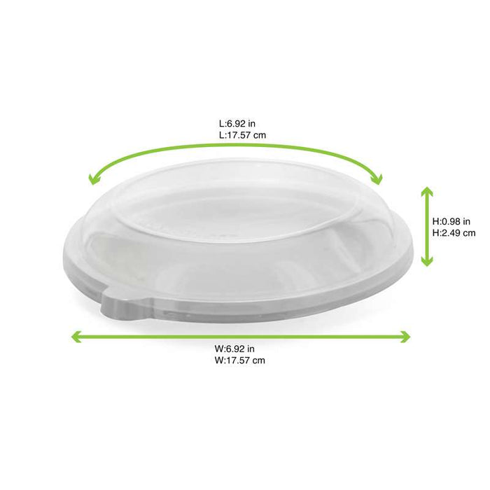 Couvercle plat transparent en plastique PET   H25mm-100Pcs
