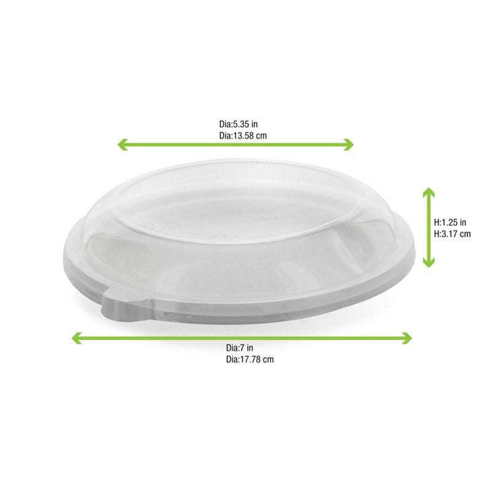 Couvercle plat transparent en plastique PET  H25mm-1000Pcs