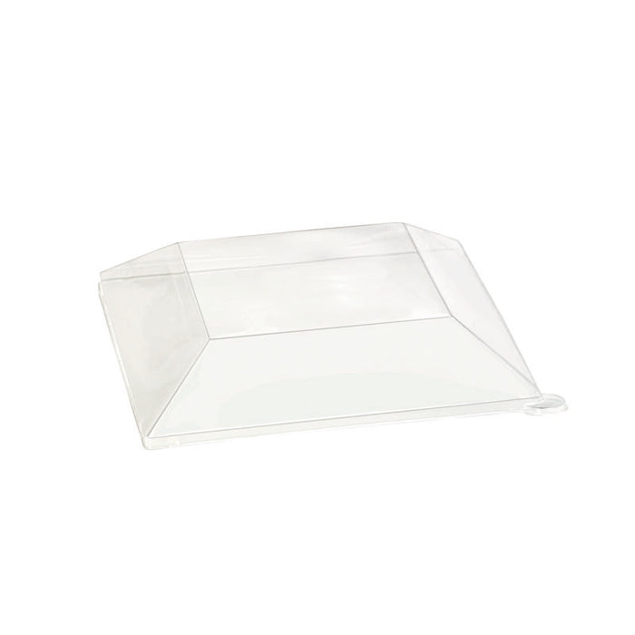 Couvercle plat transparent en plastique PET 200x200mm H50mm-250Pcs