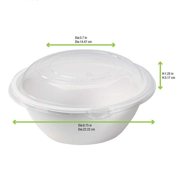 Couvercle dôme transparent en PET Ø220mm H30mm - 250Pcs