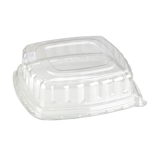 Couvercle plat transparent en plastique PET 318x318mm H85mm-24Pcs