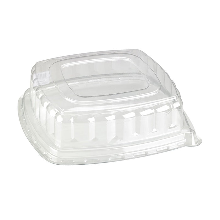 Couvercle plat transparent en plastique PET 318x318mm H85mm-24Pcs