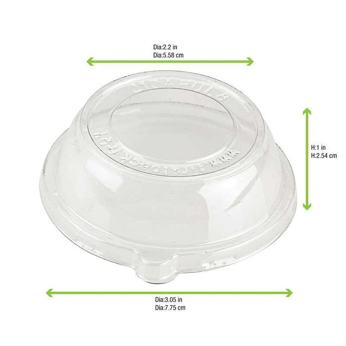Couvercle plat transparent en plastique PET  H25mm-3000Pcs