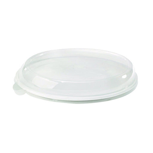 Couvercle plat et oval transparent en plastique PET 260x190mm H40mm-500Pcs