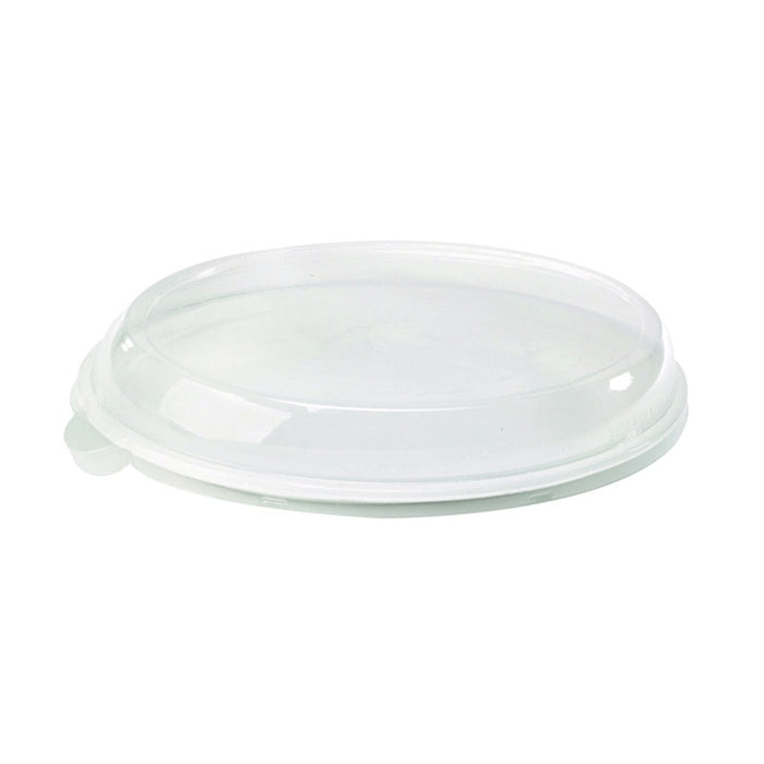 Couvercle plat et oval transparent en plastique PET 260x190mm H40mm-500Pcs