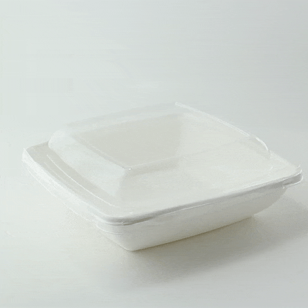 Couvercle plat transparent en plastique PET 205x205mm-300Pcs