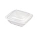 Couvercle plat transparent en plastique PET 205x205mm-300Pcs