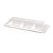 Couvercle plat transparent en plastique PET 260x110mm H32mm-250Pcs