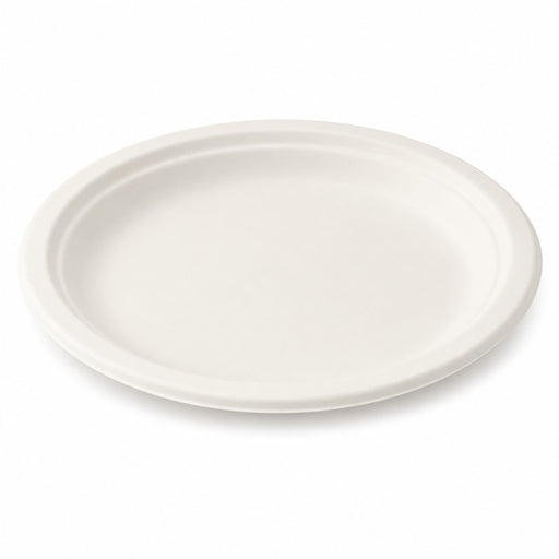 Assiette ovale blanche en pulpe  260x195mm H20mm-500Pcs