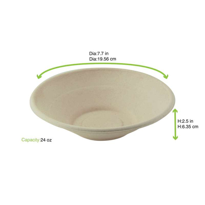Bol rond brun en pulpe "Poke"   H49mm 700ml-250Pcs