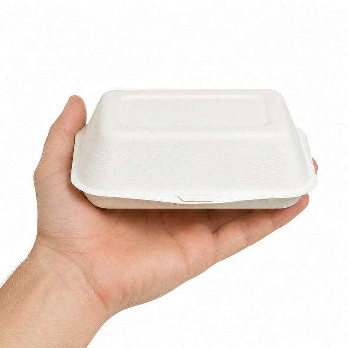 Coquille blanche en pulpe  170x125mm H50mm 450ml-500Pcs