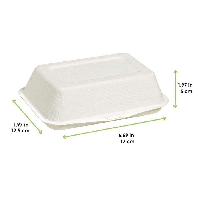Coquille blanche en pulpe  170x125mm H50mm 450ml-500Pcs