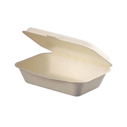 Coquille blanche en pulpe  190x140mm H60mm 600ml-600Pcs
