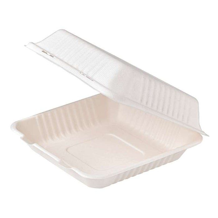 Boîte coquille blanche en pulpe 234x231mm H80mm 1400ml - 200Pcs