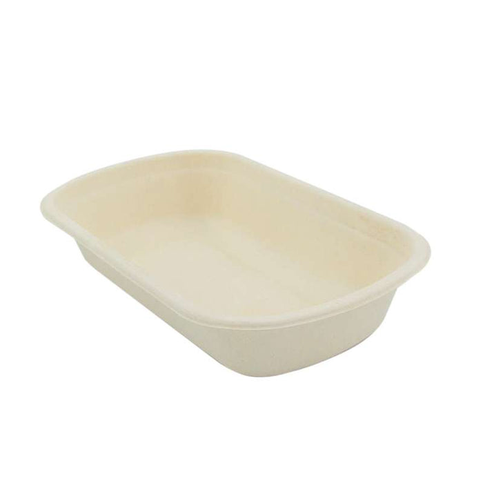 Barquette rectangulaire en pulpe brune 229x134mm H44mm 750ml - 250Pcs