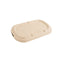 Couvercle plat rectangulaire brun en pulpe  205x123mm H15mm-300Pcs