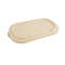 Couvercle plat rectangulaire brun en pulpe  240x135mm H15mm-300Pcs