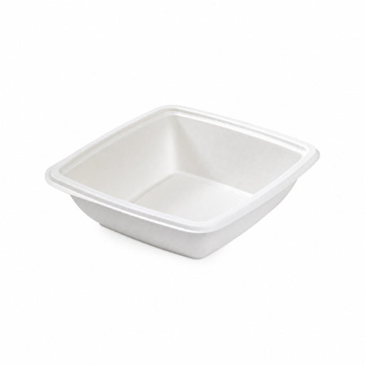 Saladier carré blanc en pulpe  195x195mm H45mm 750ml-300Pcs