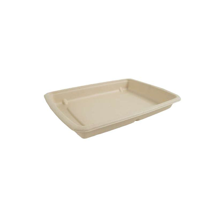 Plateau pulpe rectangulaire brun  226x162mm H27mm-300Pcs