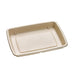 Plateau scellable pulpe rectangulaire brun laminé PLA  226x163mm H28mm-300Pcs