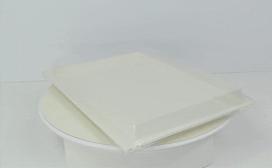 Couvercle plat transparent en plastique PET 380x280mm H40mm-50Pcs