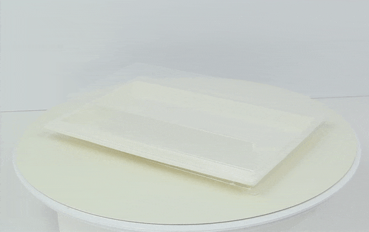 Couvercle plat transparent en plastique PET 272x193mm H33mm-200Pcs