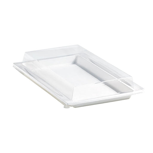 Couvercle plat transparent en plastique PET 272x193mm H33mm-200Pcs