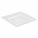 Assiette réemployable plastique PS carrée transparente  280x280mm H40mm-60Pcs
