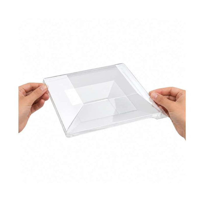 Couvercle PET transparent  220x220mm H40mm-60Pcs