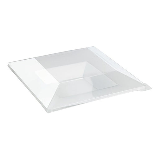 Couvercle plat transparent en plastique PET 245x245mm H30mm-60Pcs