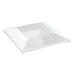 Couvercle plat transparent en plastique PET 245x245mm H30mm-60Pcs