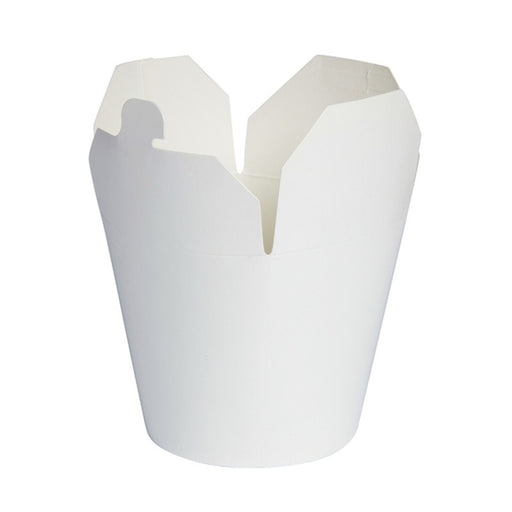 Pot carton blanc base ronde fermeture à fente  H120mm 1000ml - 500Pcs