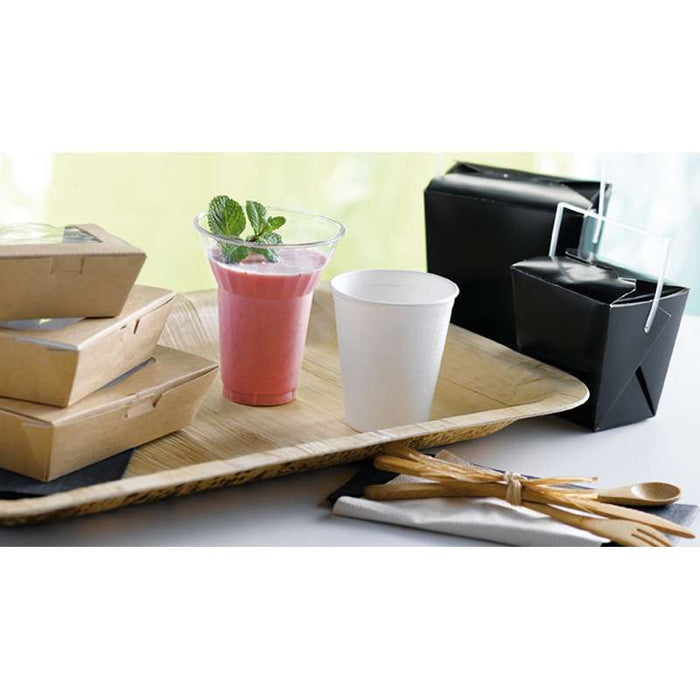Boîte carrée en carton noir avec poignée ronde 100x100mm H110mm 950ml - 450Pcs